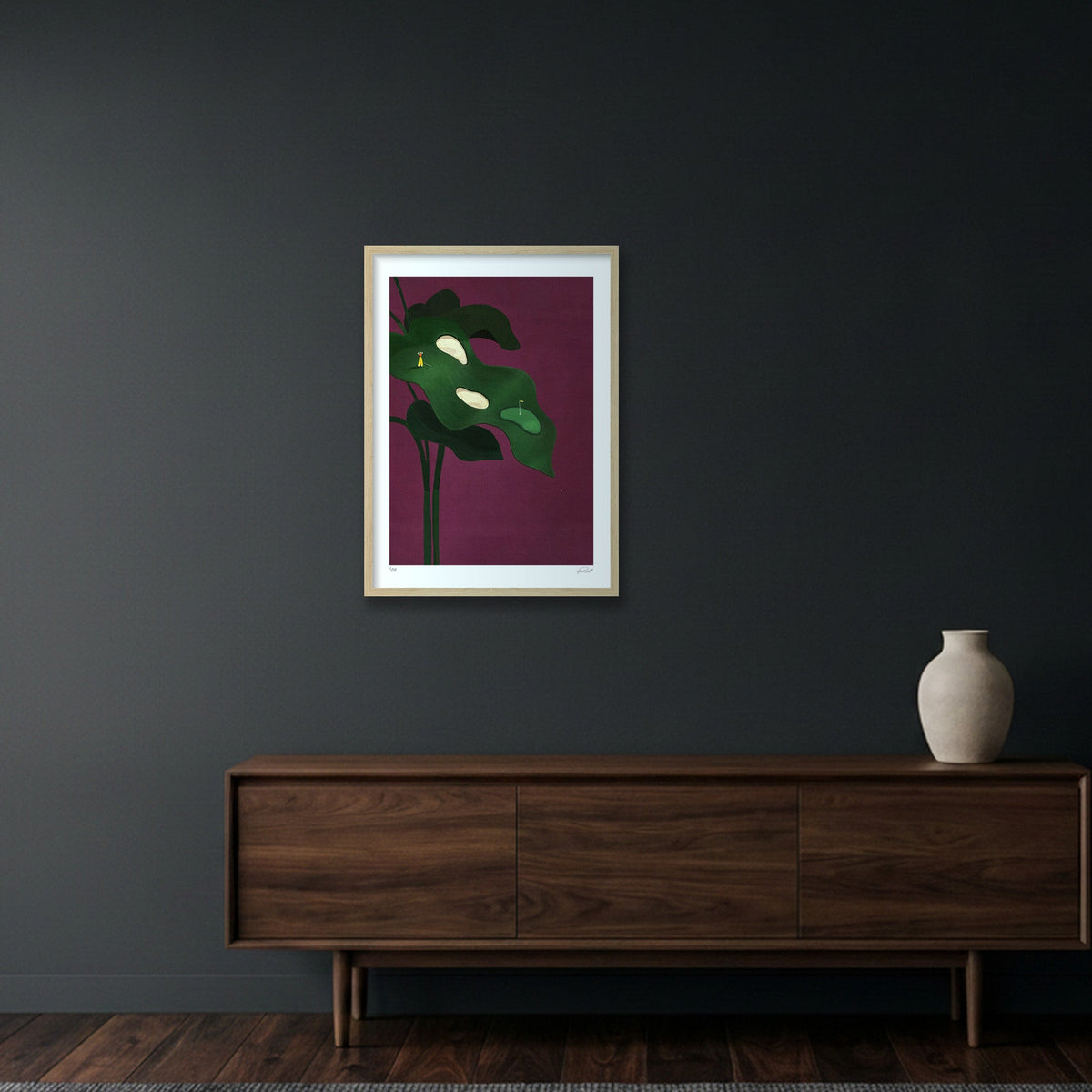 GOLF IS HARD #01 — 42×59cm, 17×23" Oak Frame