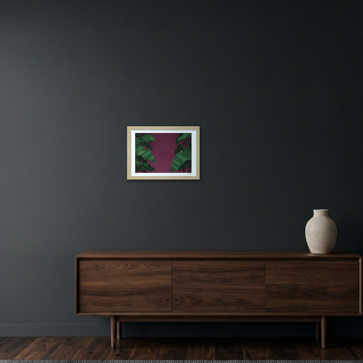 GOLF IS HARD #02 — A4 (30×21cm, 12×8") Oak Frame