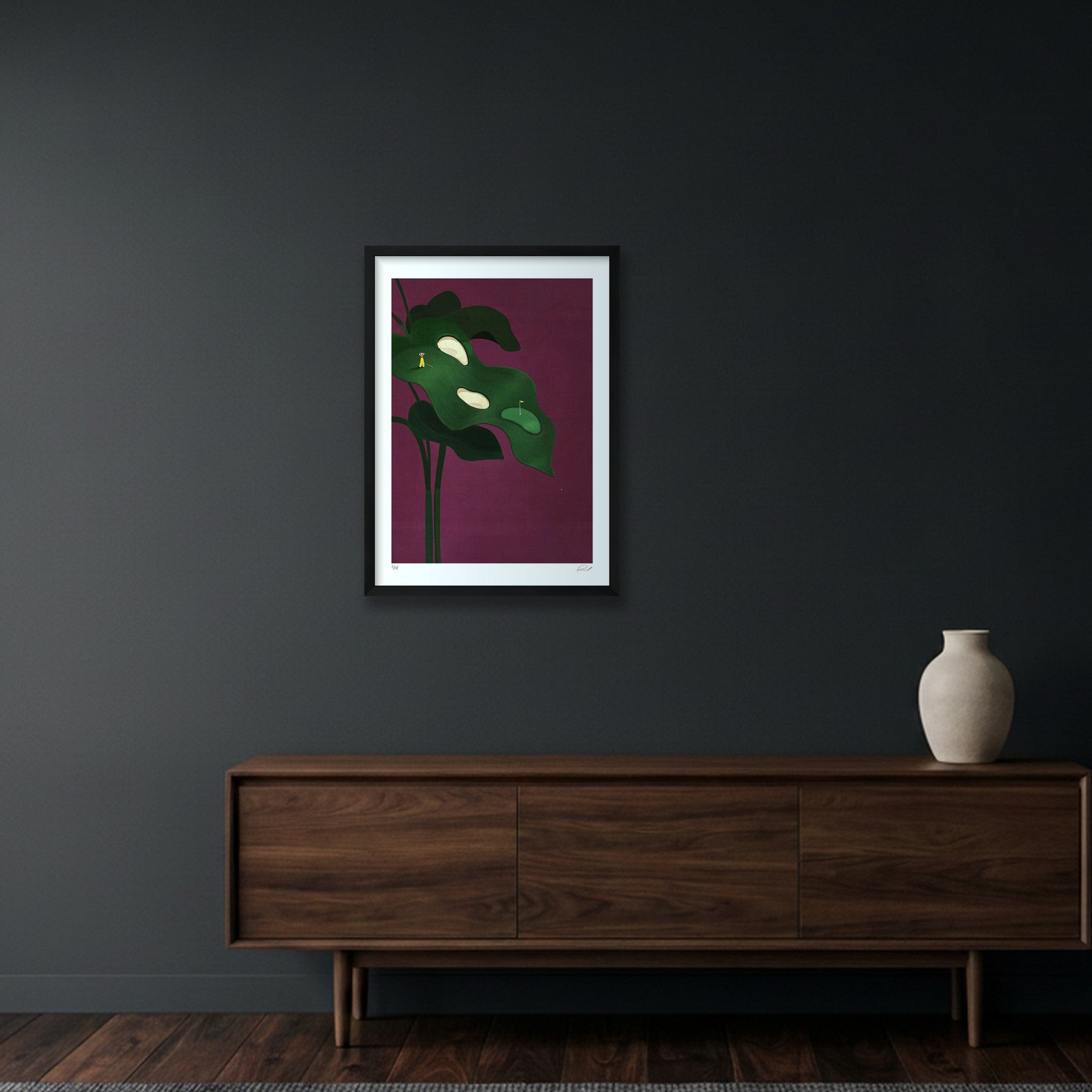 GOLF IS HARD #01 — 42×59cm, 17×23" Black Frame