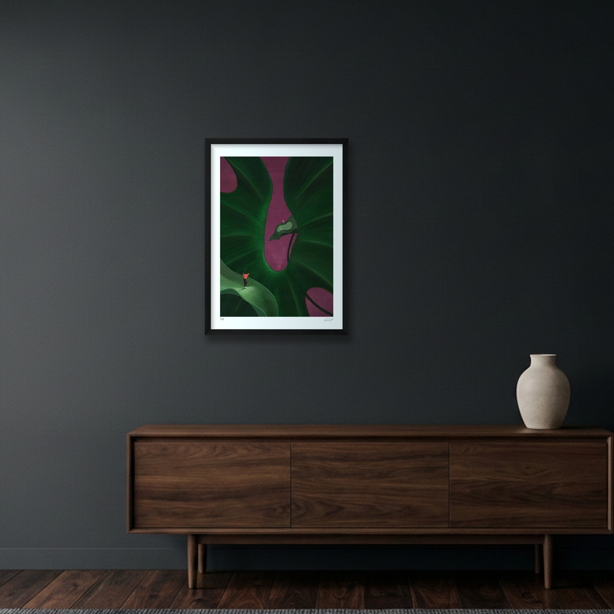 GOLF IS HARD #03 — 42×59cm, 17×23" Black Frame