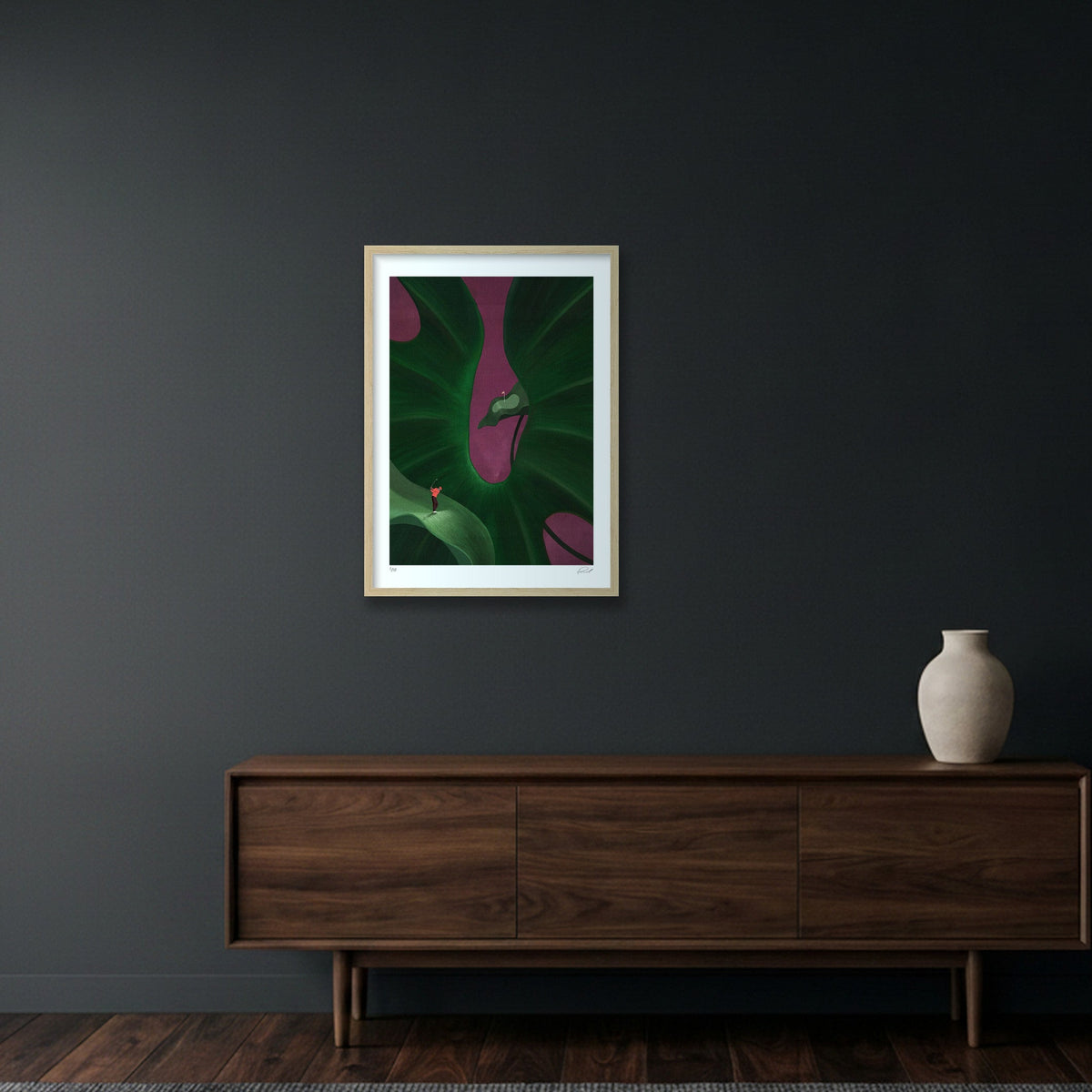 GOLF IS HARD #03 — 42×59cm, 17×23" Oak Frame