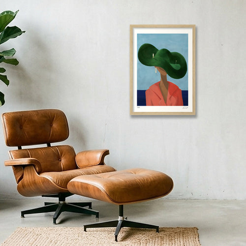 BLIND SIDE — A3 (30×42cm, 12×17") Oak Frame