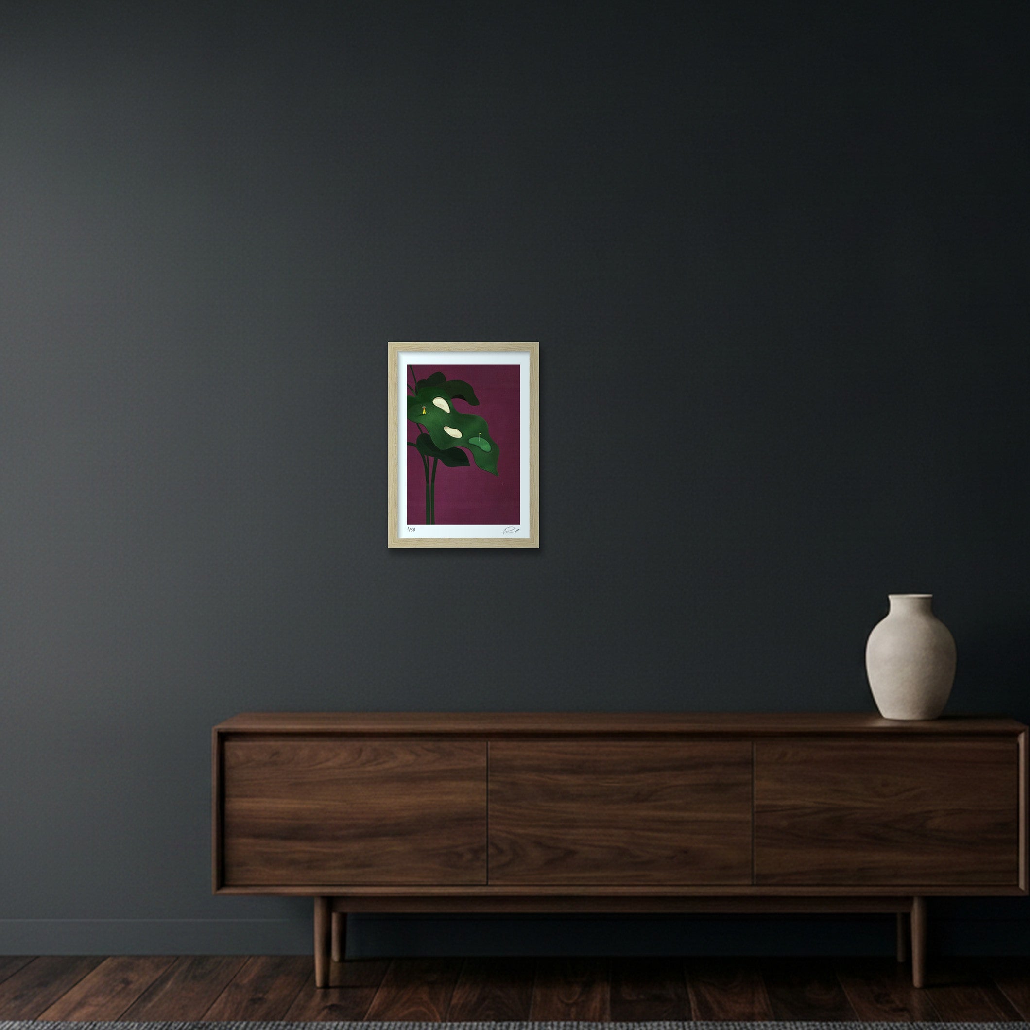 GOLF IS HARD #01 — A4 (21×30cm, 8×12") Oak Frame