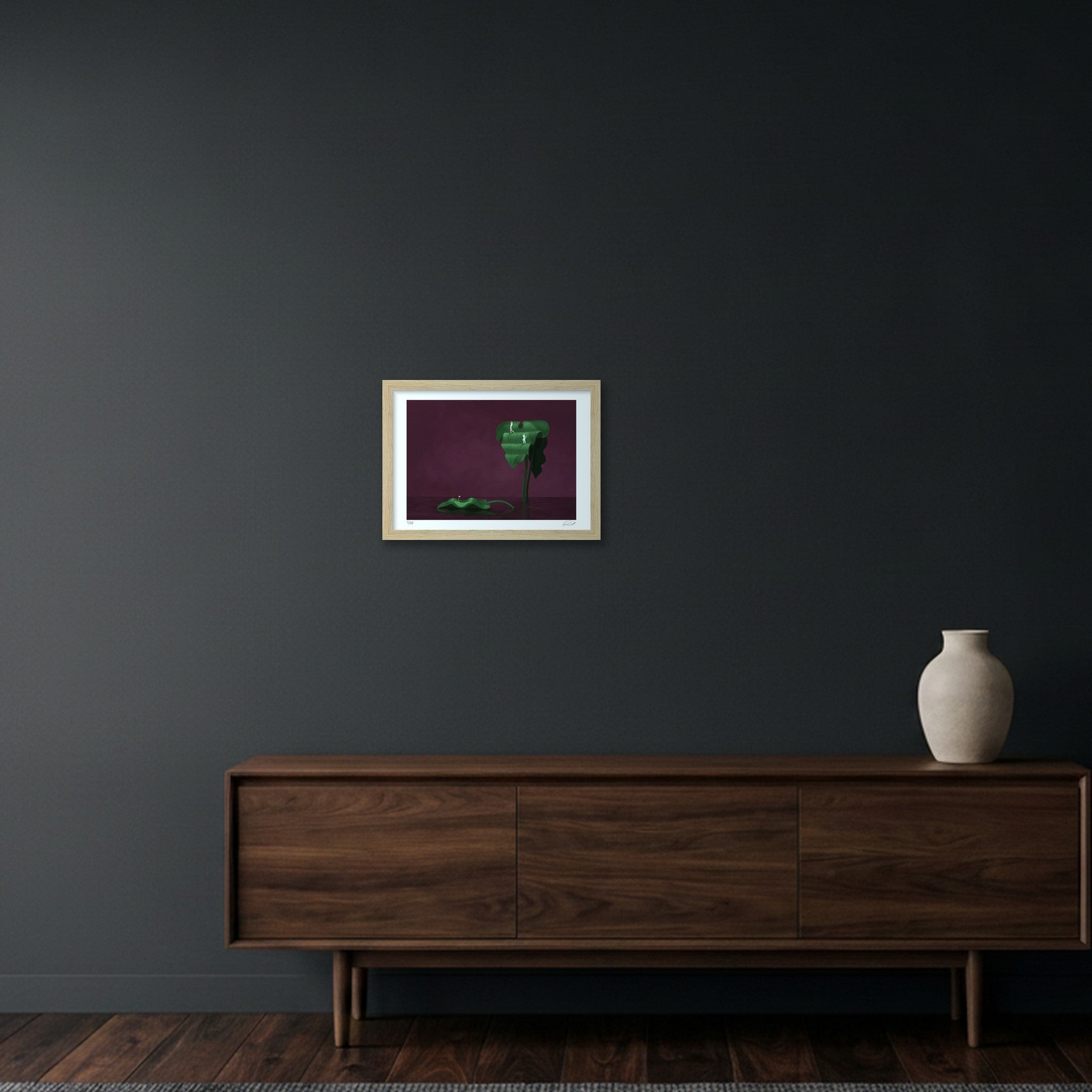 GOLF IS HARD #05 — A4 (30×21cm, 12×8") Oak Frame