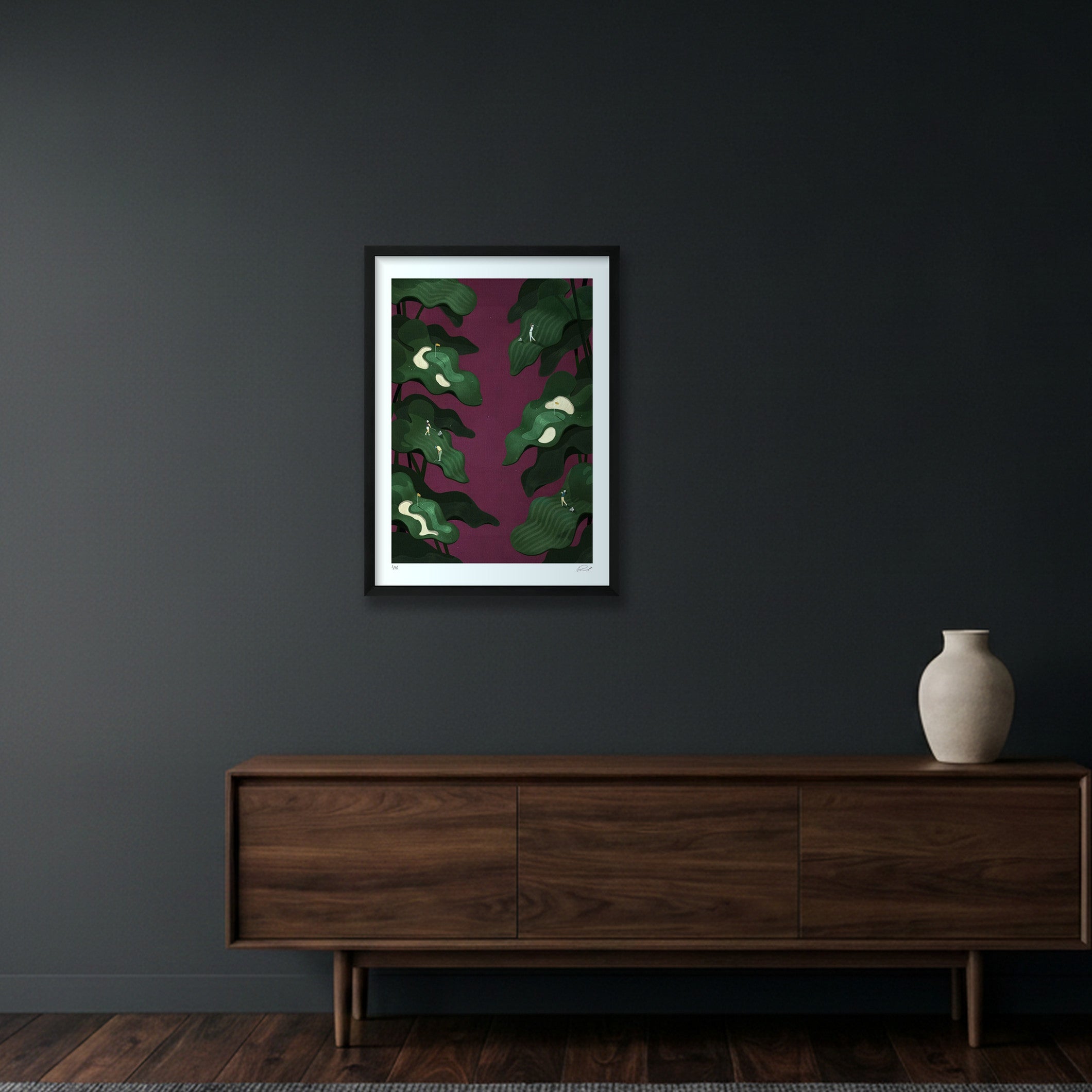 GOLF IS HARD #04 — 42×59cm, 17×23" Black Frame
