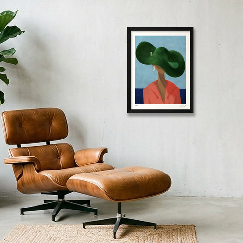 BLIND SIDE — 30×40cm, 12×16" Black Frame