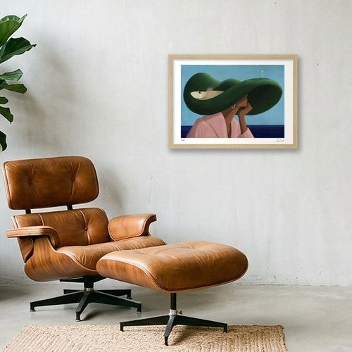 SAND STORM — A3 (42×30cm, 17×12") Oak Frame