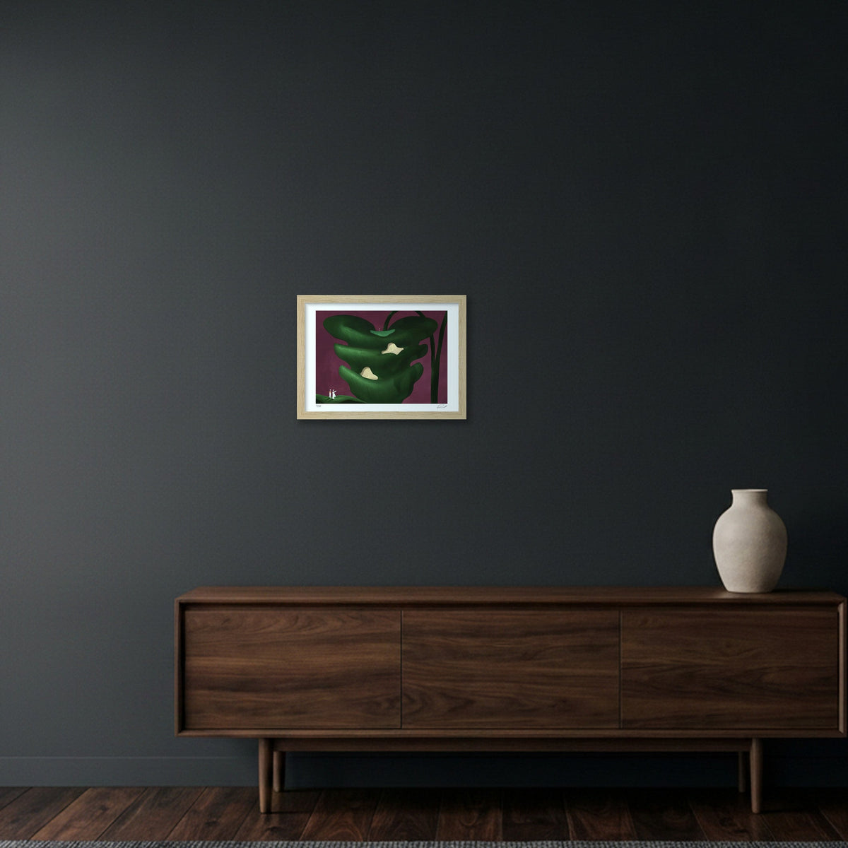 GOLF IS HARD #06 — A4 (30×21cm, 12×8") Oak Frame