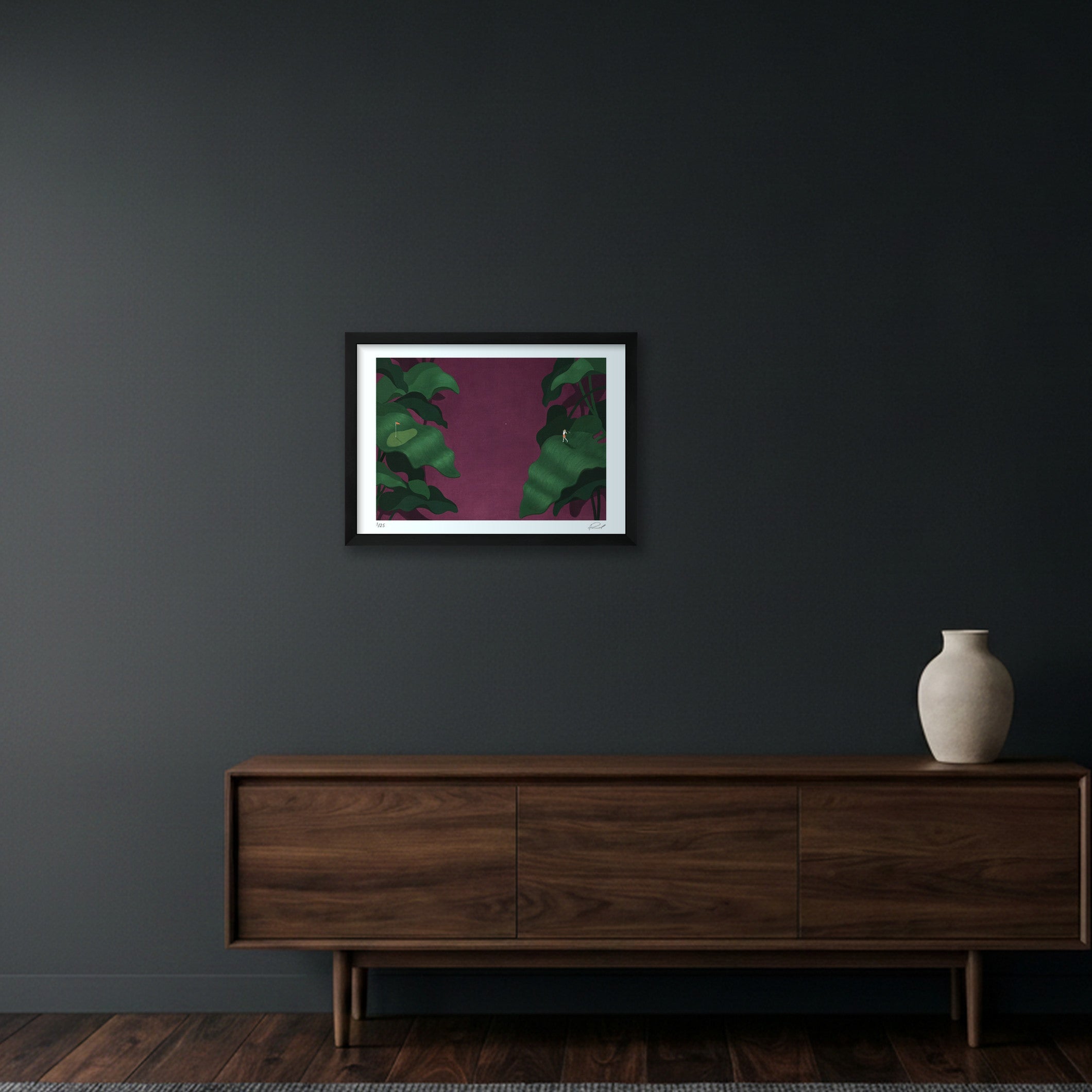 GOLF IS HARD #02 — A3 (42×30cm, 17×12") Black Frame