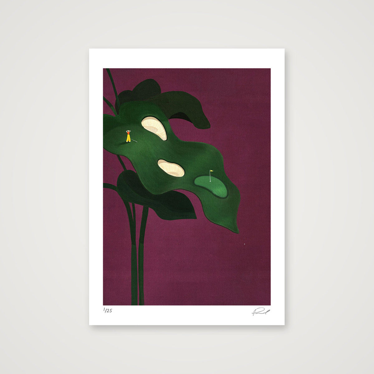 GOLF IS HARD #01 — A3 (30×42cm, 12×17") Print only