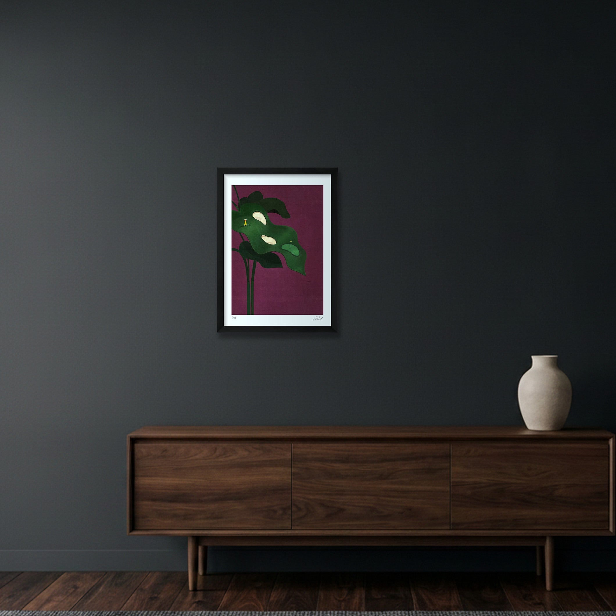GOLF IS HARD #01 — A3 (30×42cm, 12×17") Black Frame