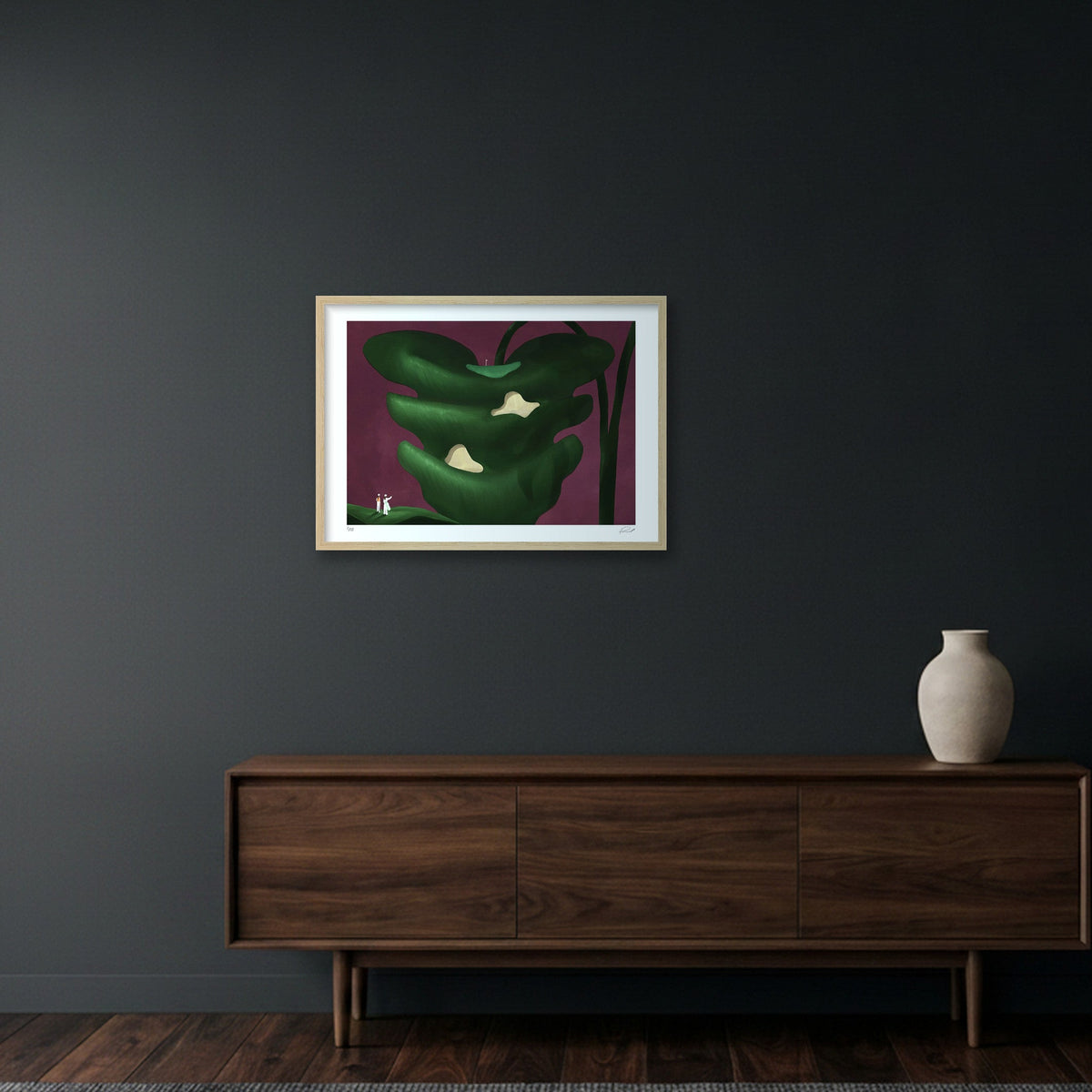 GOLF IS HARD #06 — 59×42cm, 23×17" Oak Frame