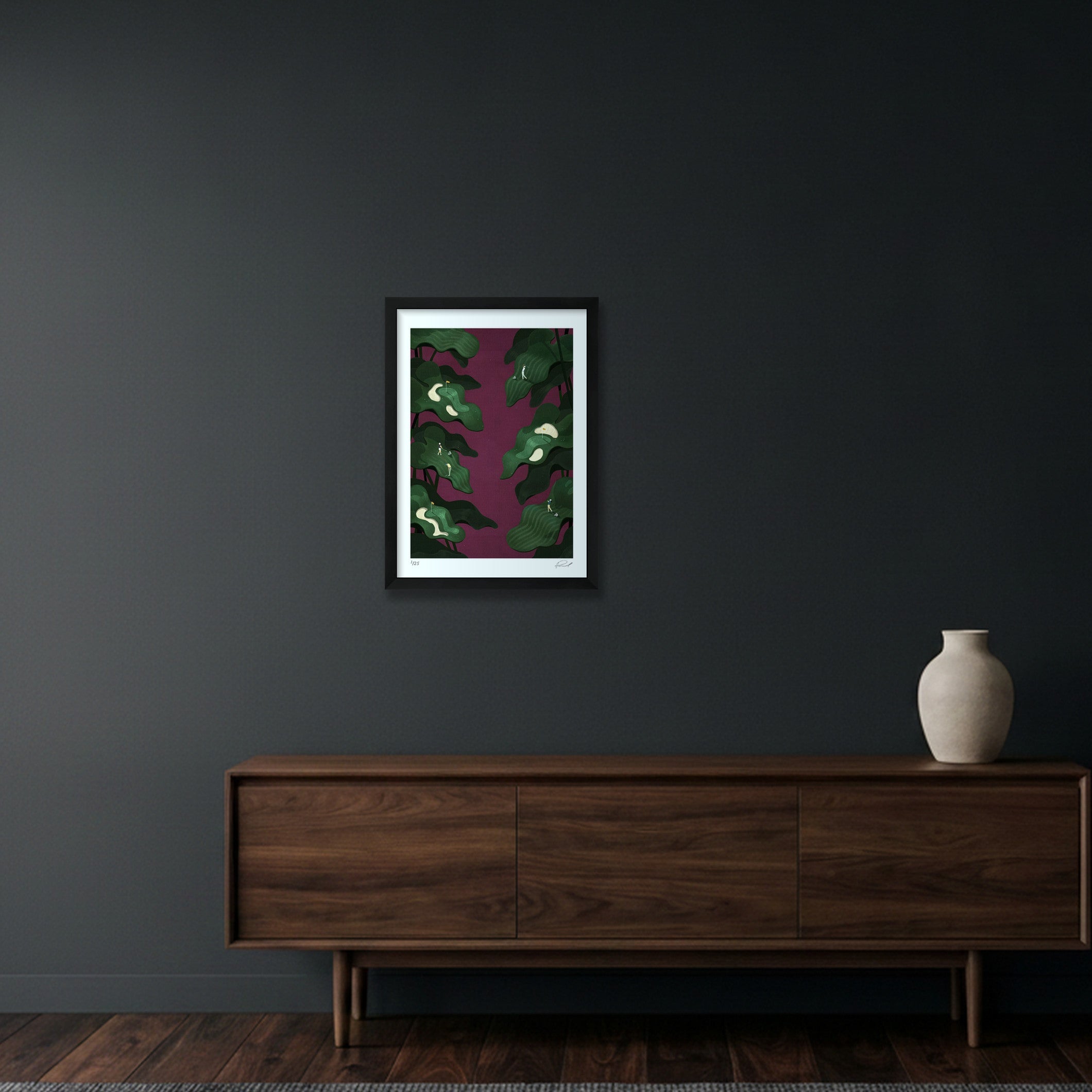 GOLF IS HARD #04 — A3 (30×42cm, 12×17") Black Frame